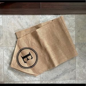 Mud Pie Initial E Monogram Table Runner